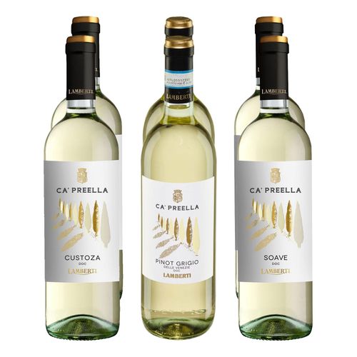 Weißweinpaket aus dem Veneto 12,0 - 12,5 % vol 6 x 0,75 Liter