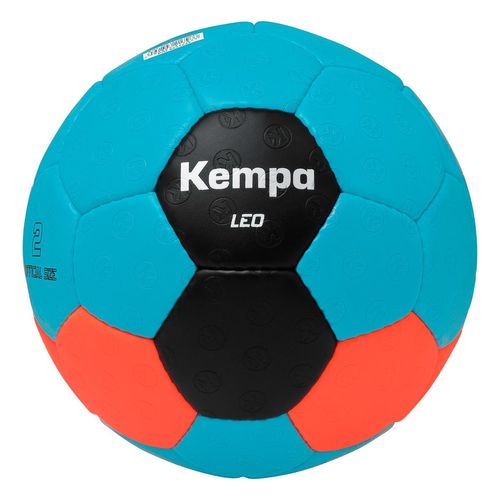 Handball KEMPA "Handball Leo" Gr. 1, grau (ice grau, schwarz, fluo rot), Bälle, Herren, 1