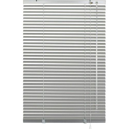 Famanu Aluminiumjalousie mit Licht- und Sichtschutz - Silber, 40 x 175 cm