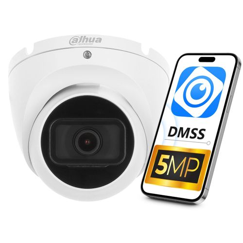 Dahua 5-MP-IP-Kamera mit 30 m IR-Reichweite, Audio, IP67, PoE – Unternehmensüberwachung