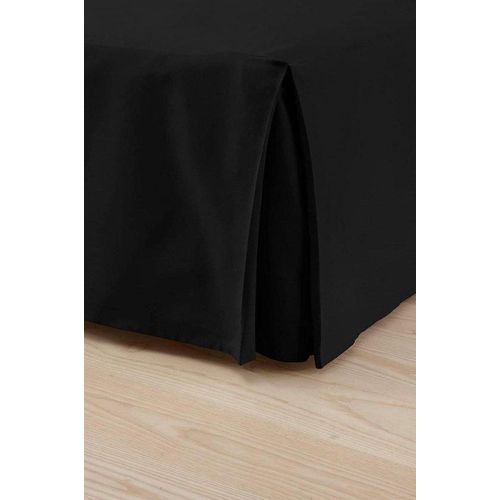 Famanu Bettrock - biologisch Baumwolle - Höhe 45 cm - schwarz - 180 x 200 cm