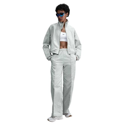 Nike Geweven joggingbroeken voor dames van NSW (Lichtzilver/Wit)