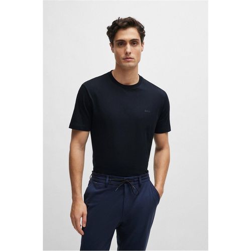 Boss Hbb Thompson T-shirt met ton-sur-ton logo voor heren (Marine)