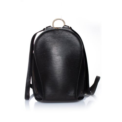 Louis Vuitton Epi Mabillon zwarte leren tas