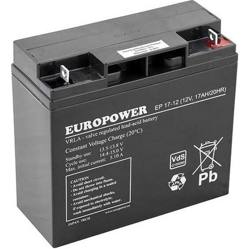 EUROPOWER EP Serie AGM Batterie 12V 17Ah (Lebensdauer 6-9 Jahre)