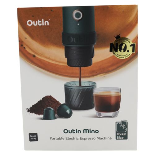 Outin OTEM-MO-01-AA-SG, Grau, Kaffeekapsel, Gemahlener Kaffee, 22 bar, 93,3 °C, 0,07 l, 12 g