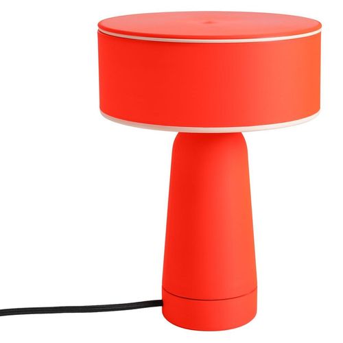 Nachttischlampe G9 Ø 20 cm 28 cm Rot rund Modern Tischlampe