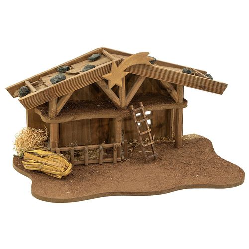 Krippe aus Holz, 32 x 20,5 x 16,5 cm