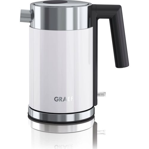 GRAEF Wasserkocher "WK 401", weiß, B:13cm H:23cm T:20,5cm, Wasserkocher, Edelstahl, weiß