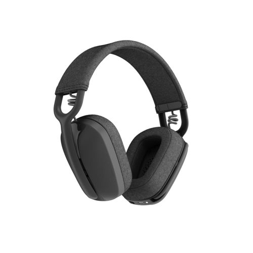 LOGITECH Kopfhörer "Zone Vibe 100", grau (schwarz), B:8,5cm H:22cm T:19,5cm, Kopfhörer, Kopfhörer