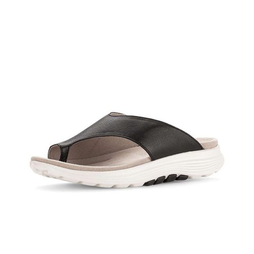 Zehentrenner GABOR "Zehentrenner", Damen, Gr. 38, schwarz, Schuhe Zehentrenner