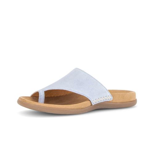 Zehentrenner GABOR "Zehentrenner", Damen, Gr. 43, blau, Schuhe Zehentrenner