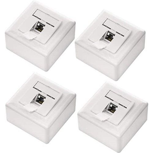 Famanu Netzwerkdose Universal - Unterputz oder Aufputz, 1x RJ45 Port