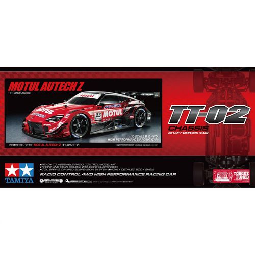 Tamiya 300058735 - 1:10 RC Motul Autech Z 2023 TT-02 - Neu