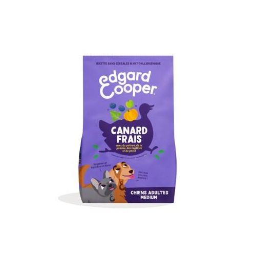 Edgard & Cooper Croquettes Chien Adulte Taille Moyenne Canard frais 2,5 kg