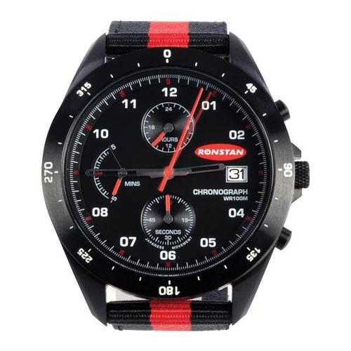 Ronstan ClearStart analoge Segeluhr 43 mm schwarz Edelstahl p