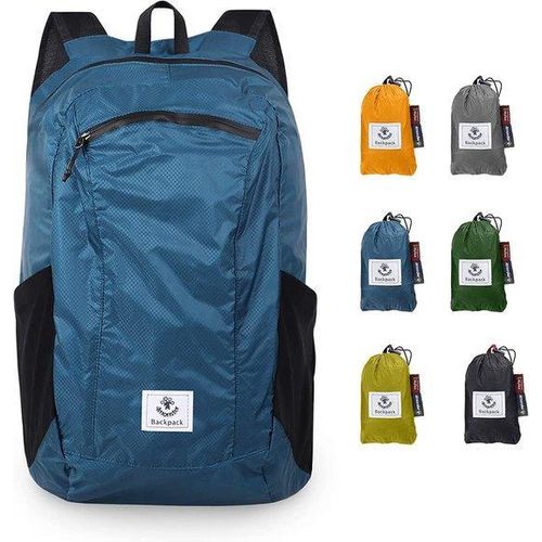 Famanu Faltbarer Rucksack ultraleicht - Blau, 24L