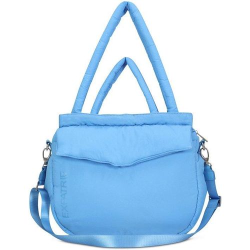 Universitäts-Tasche aus Nylon, blau, groß, klapfähig
