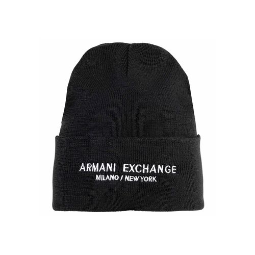 Beanie ARMANI EXCHANGE "Mütze Cappello Beanie", Herren, schwarz, Mützen Beanie