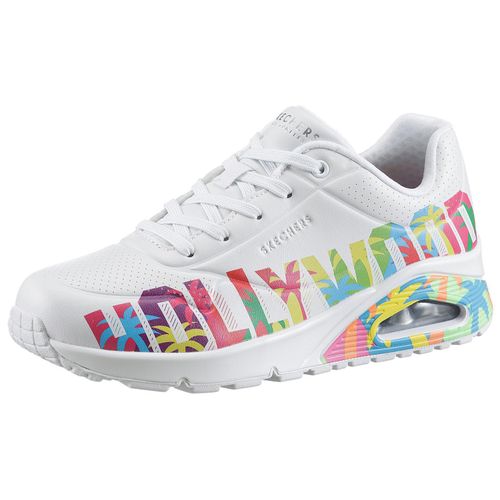 Skechers Damen Uno - ONE FOR STARS! Sneaker Hollywood 177995 WMLT Weiß/Bunt, Schuhgröße:37 EU