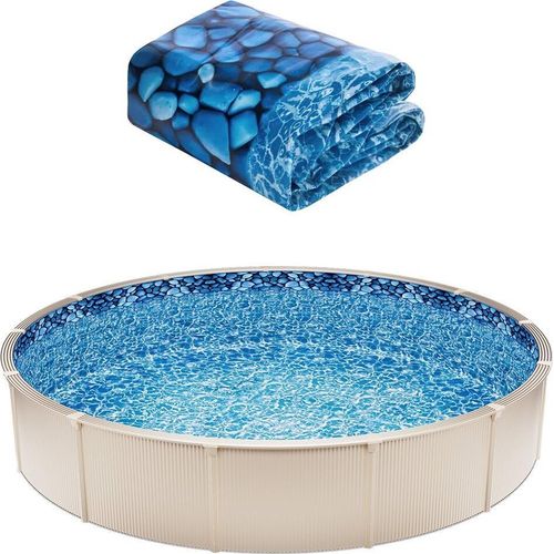 Runde Poolfolie 33 ft Unibead-Poolfolie 52 in Wandhöhe