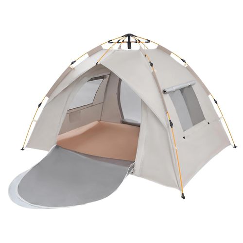 Campingzelt, schnelle automatische Öffnung, UV-Schutz, Hellgrau
