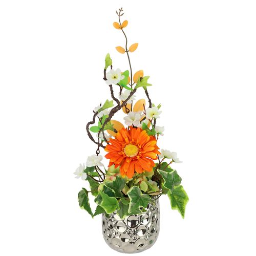 Kunstpflanze I.GE.A., orange, B:16cm H:40cm T:16cm, Kunststoff, Kunstpflanzen, Kunstpflanze