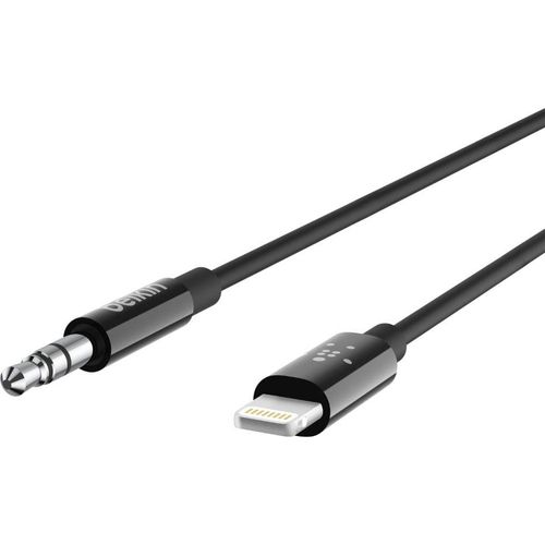 BELKIN Audio-Kabel "MixIT Lightning auf 3,5mm AUX Kabel, 0.9 m", schwarz, 90cmcm, Kabel, Plug & Play, Audio-Kabel