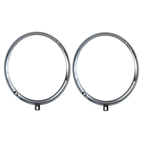 Lampen Ring links/rechts Scheinwerfer für VW Käfer VW T1 Porsche 356 2x chrom
