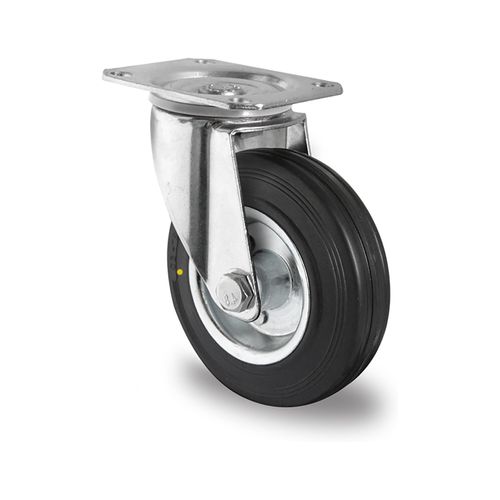 CASCOO Lenkrolle ø 200 mm Serie SWS4 (el. leitfähig) Rollenlager (SPP58W0200SWS4R0NE)