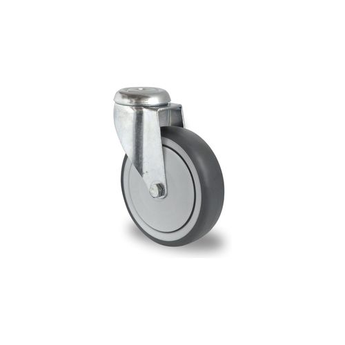 CASCOO Rückenlochlenkrolle ø 100 mm Serie P2T2 Kugellager (HAH15C0100P2T2B42)