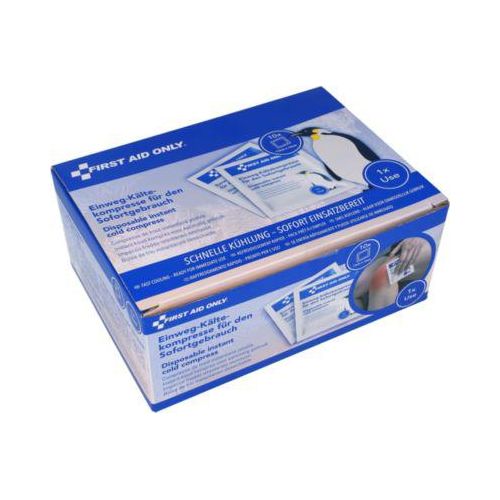 First Aid Only Medizinische Einweg-Sofort-Kältekompresse, 130 x 140 mm, 10er Pack