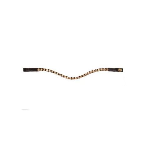 Hans Melzer Horse Equipment Stirnriemen Stockholm braun VB/ COB (Vollblut)