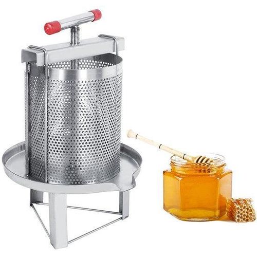 Handbetriebener Honigpresse aus Edelstahl - Multifunktional - Filter - 47,5 cm hoch - Honigextraktor