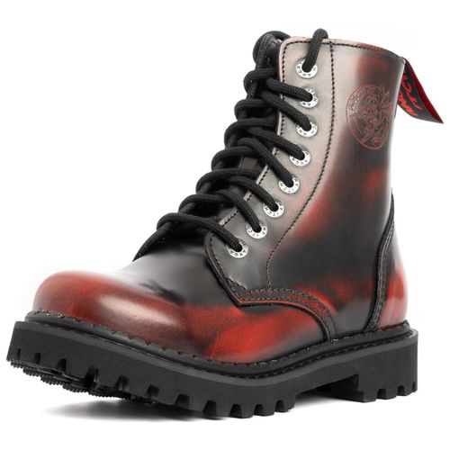 ANGRY ITCH 08-Loch LIGHT Stiefel Red Rub-Off Leder ohne Stahlkappe, EU 46