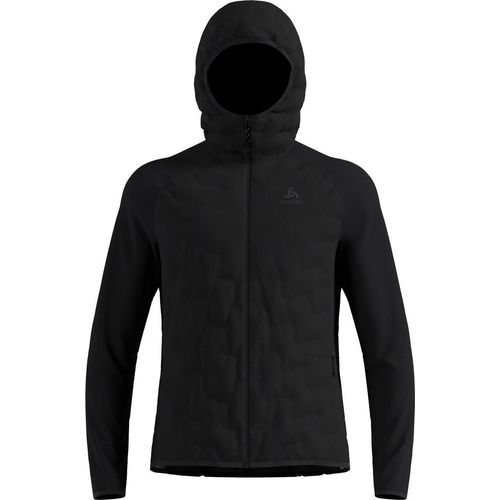 Zeroweight Insulator Hybrid Mid Layer mit Kapuze und Reissverschluss, Herren - Odlo, Farbe:15000 black, Größe:XL