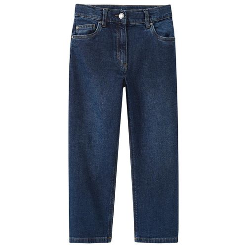 Mädchen Wide-Leg-Jeans mit verstellbarem Bund
