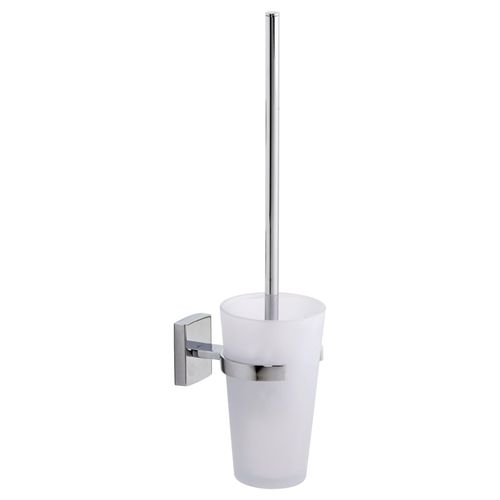 WC-Reinigungsbürste TESA "WC-Reinigungsbürste 1x tesa klaam Toilettenbürste", silber (chrome), B:12cm H:30cm Ø:12cm, Reinigungsbürsten