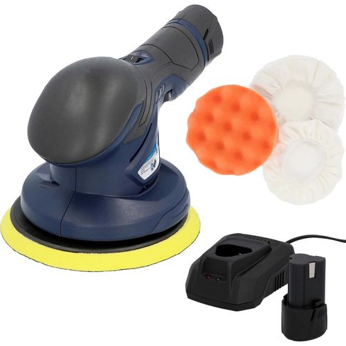 Akku-Poliermaschine CARTREND, blau, B:22,5cm H:17cm T:21,5cm, Poliermaschinen, 12V