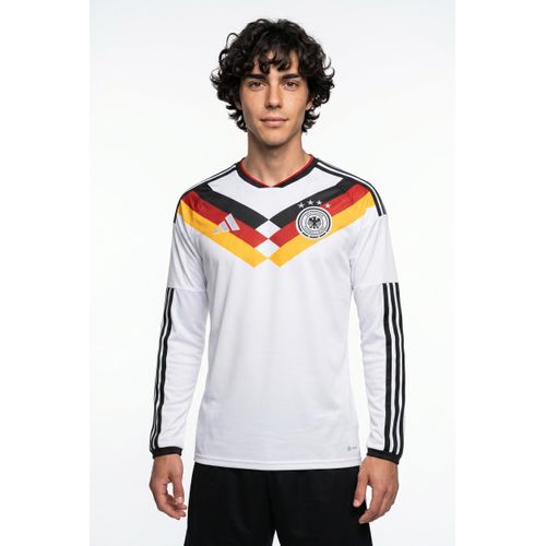 Fußballtrikot ADIDAS PERFORMANCE "DFB H JSY L", Herren, Gr. S, weiß, Obermaterial: 100% Polyester, Trikots Fußballtrikot, DFB Heimtrikot, WM Trikot 2026