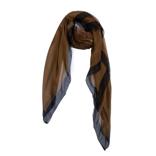 Hermes Rocaille zijden sjaal met schelpenprint