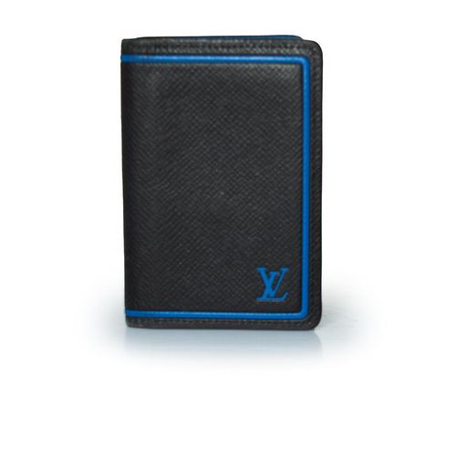 Louis Vuitton Taiga organizer in zwart en blauw