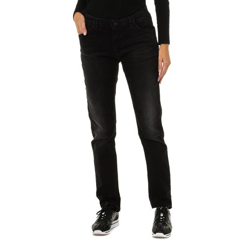 Lang gedragen effect denim broek 6X5J28-5D08Z vrouw