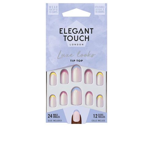 Luxe Looks Nails With Glue Oval Limited Ed #tip Top
