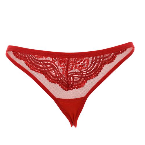 String 21685 vrouw met drie strengen kant