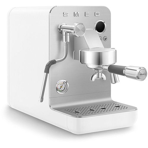 SMEG Espressomaschine "EMC02BLMEU", weiß (weiß, matt), B:28,8cm H:54,5cm T:55,5cm, Kaffeemaschinen, Mini Pro, Espressomaschine