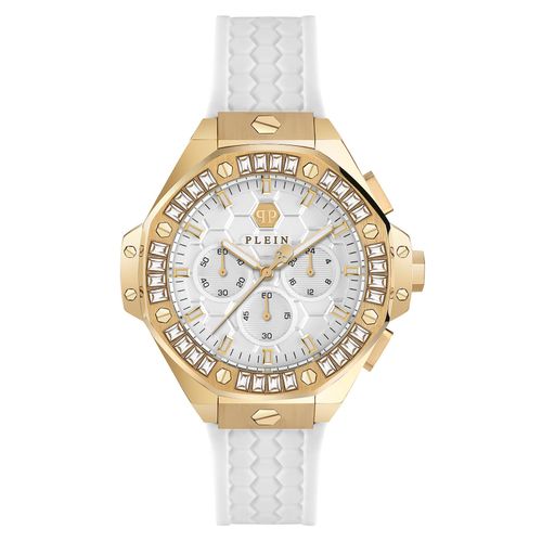 Philipp Plein Plein Chrono Royal Unisex Witte Horloge PWPSA0624