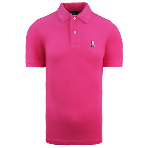 Psycho Bunny Classic Polo Korte Mouw Roze Heren Top B6K001S7PC