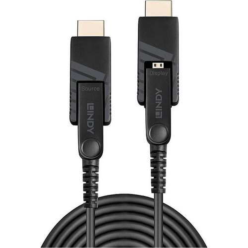 Lindy 38326, 100 m, HDMI Typ D (Mikrofon), HDMI Typ D (Mikrofon), 18 Gbit/s, Schwarz