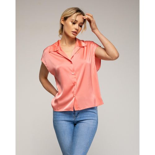 Blouse met V-hals en revers